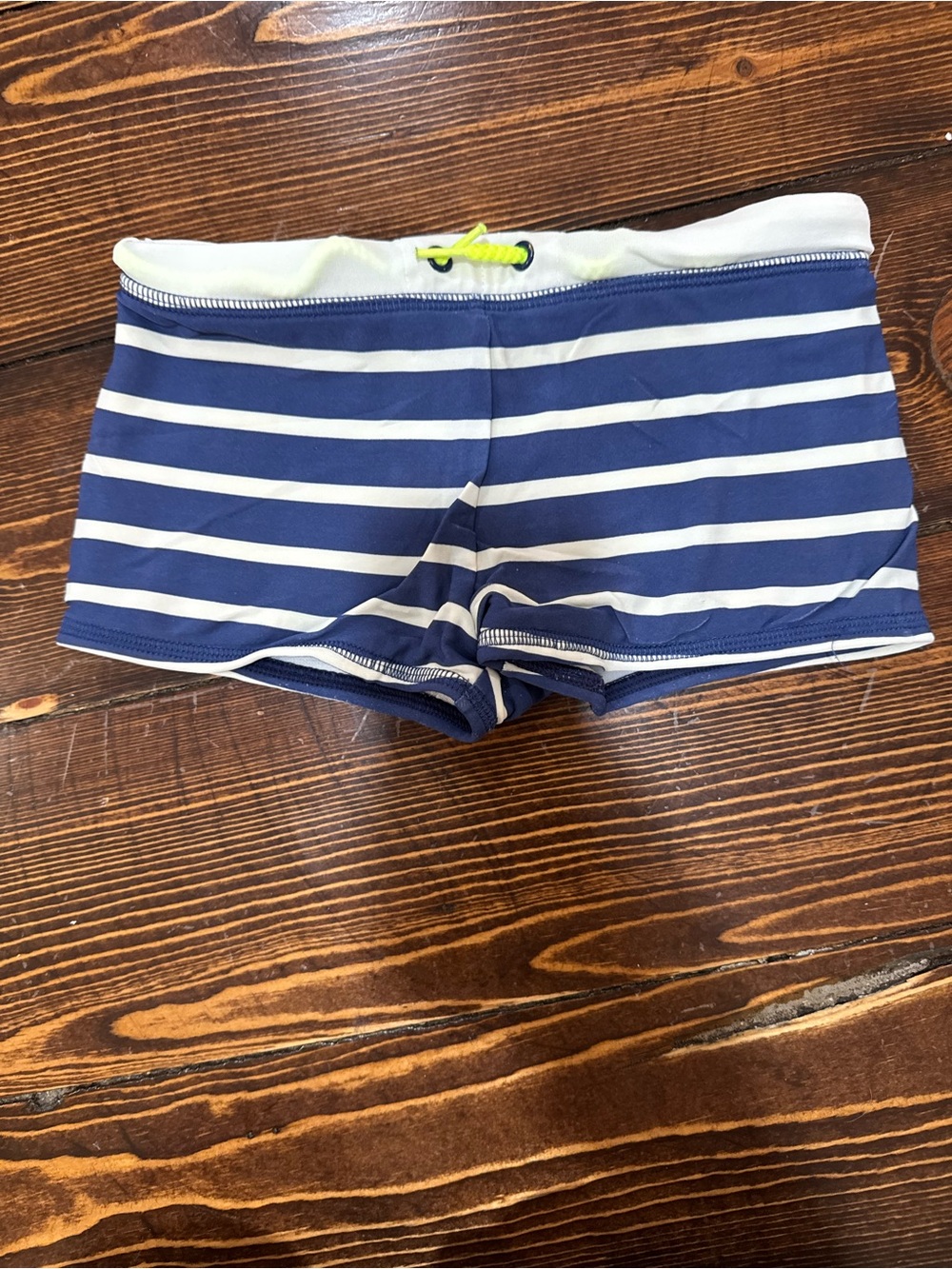 Mini Boden Breton Striped Swim Trunks